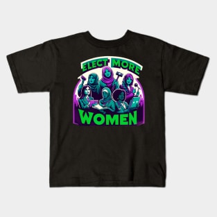 Elect More Women - Gender Equality Kids T-Shirt